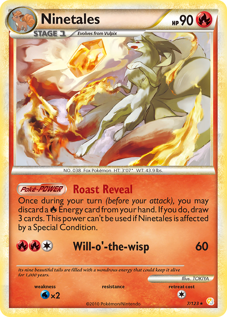 Ninetales 007/124 Rare Holo