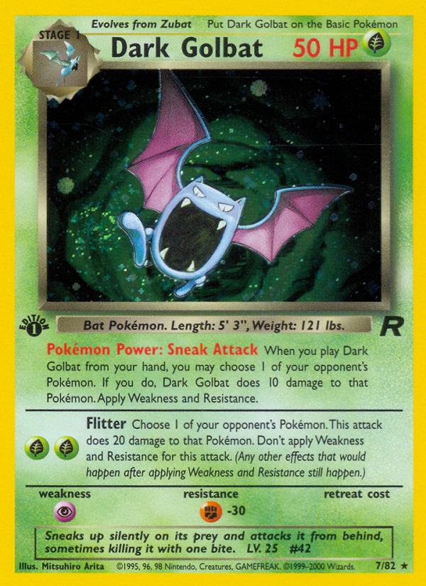 Dark Golbat 007/83 Rare Holo