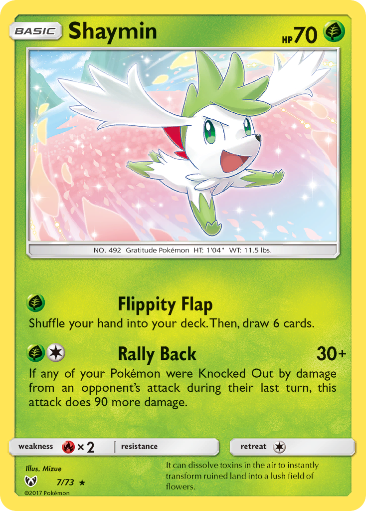 Shaymin 007/81 Rare Holo
