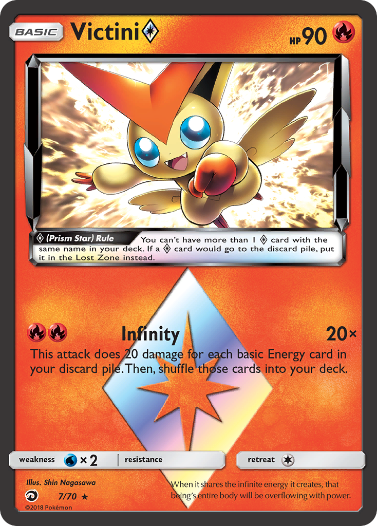 Victini ◇ 007/80 Rare Prism Star