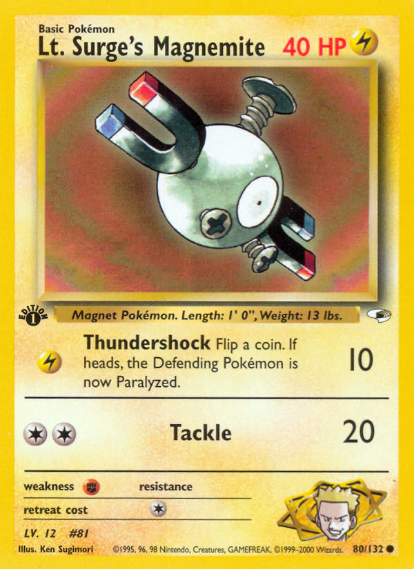 Lt. Surge's Magnemite 080/132 Common