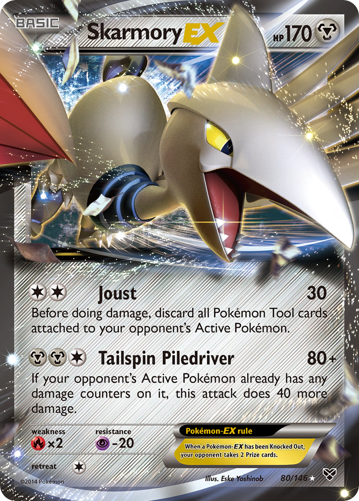 Skarmory-EX 080/146 Rare Holo EX