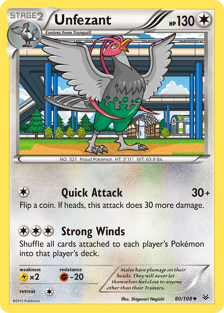 Unfezant 080/112 Uncommon