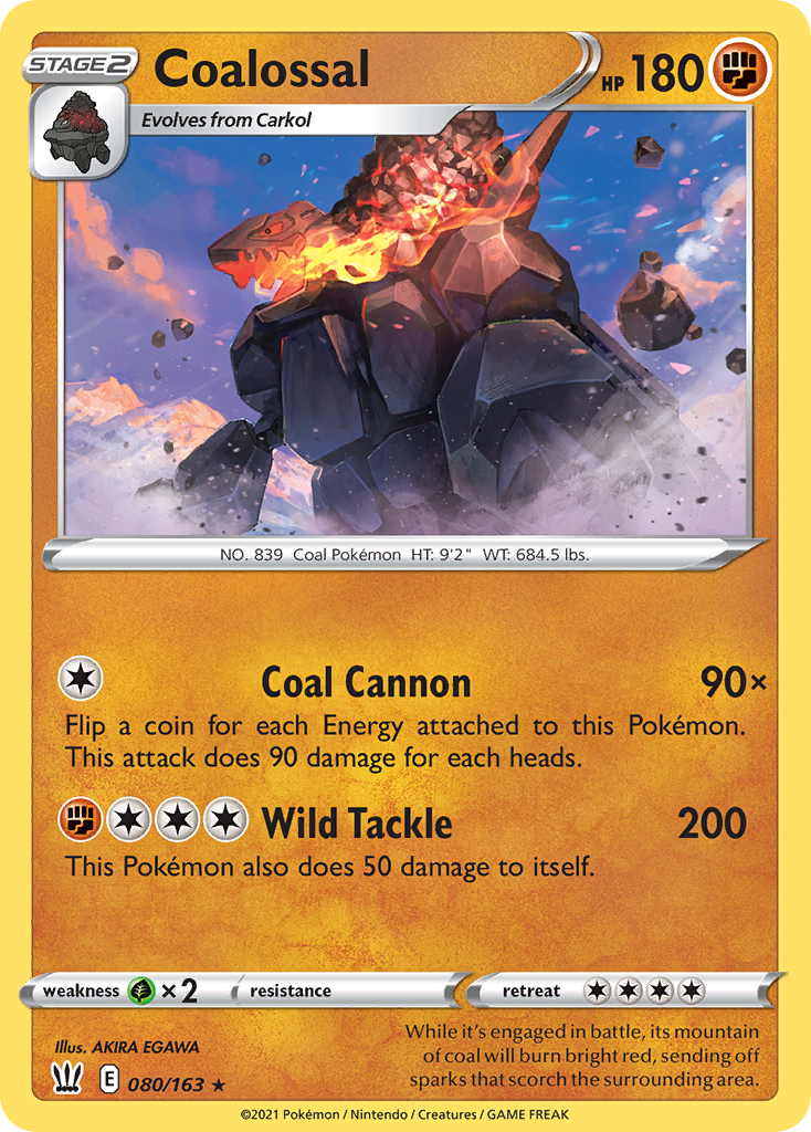 Coalossal 080/183 Rare Holo