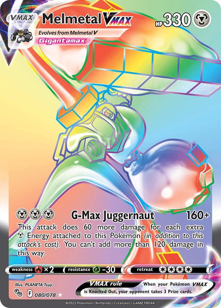 Melmetal VMAX 080/88 Rare Rainbow
