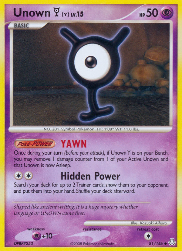 Unown [Y] 081/146 Uncommon