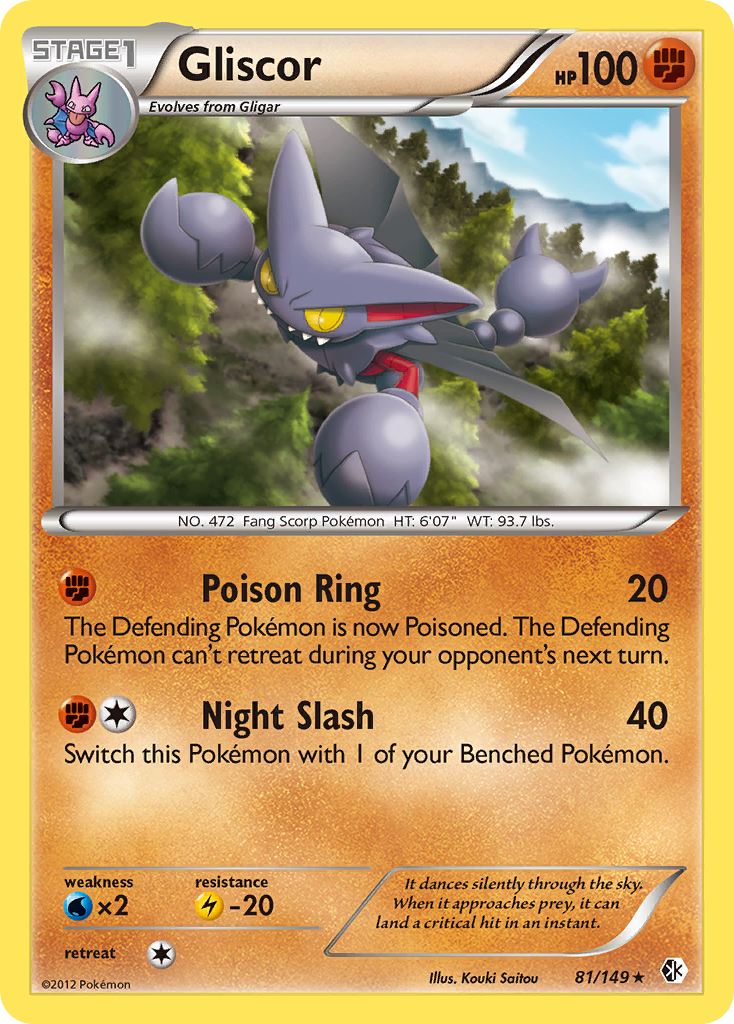 Gliscor 081/153 Rare Holo