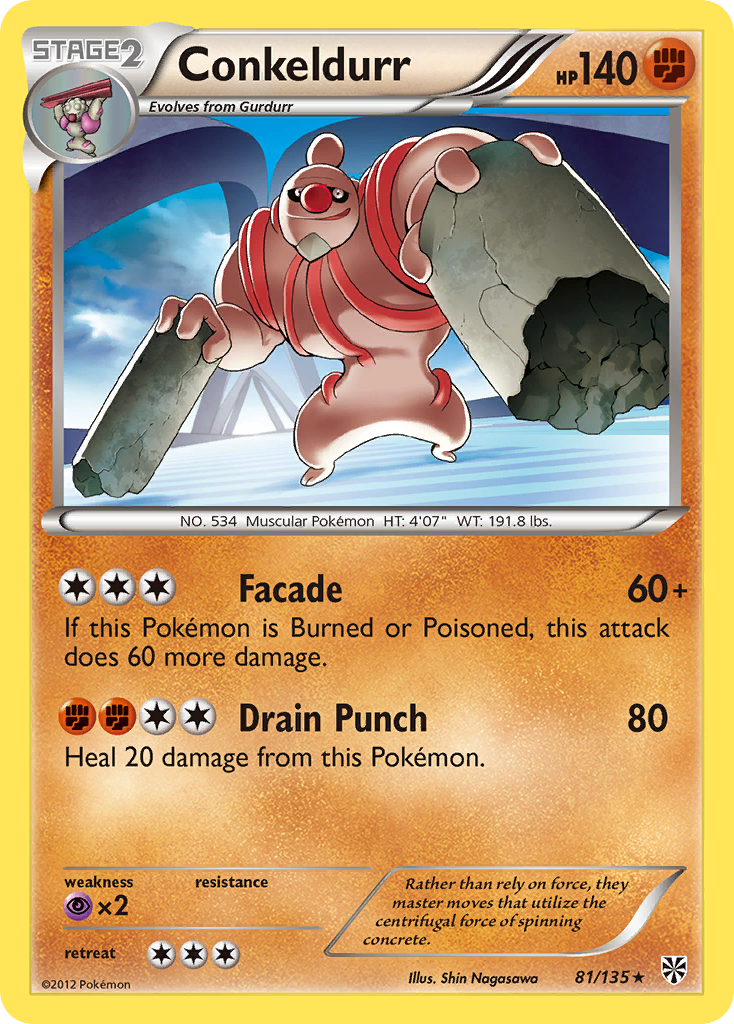 Conkeldurr 081/138 Rare
