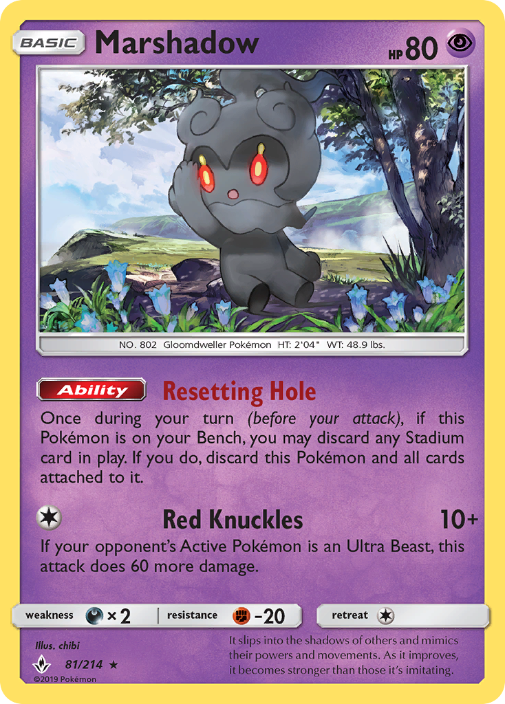 Marshadow 081/234 Rare Holo