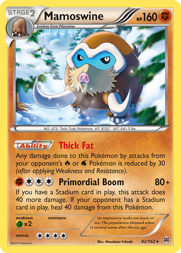 Mamoswine 082/165 Rare Holo