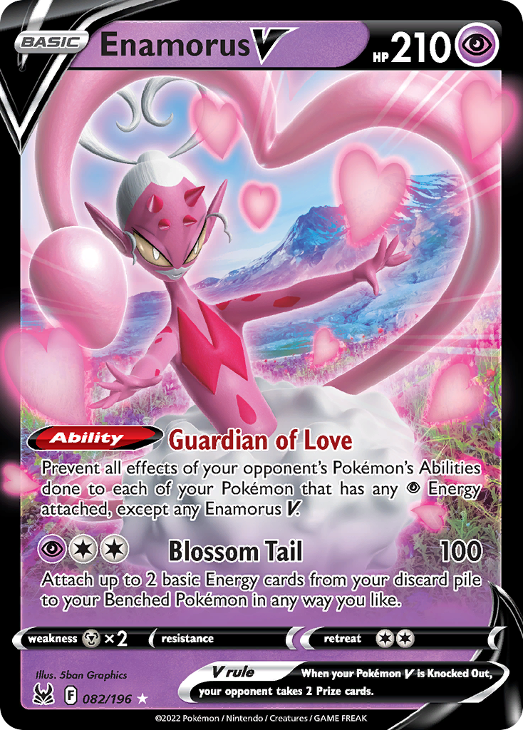 Enamorus V 082/217 Rare Holo V