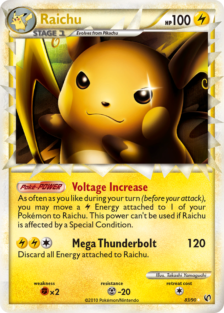 Raichu 083/91 Rare Prime