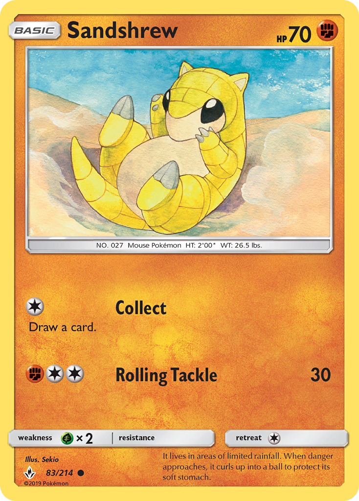 Sandshrew 083/234 Common