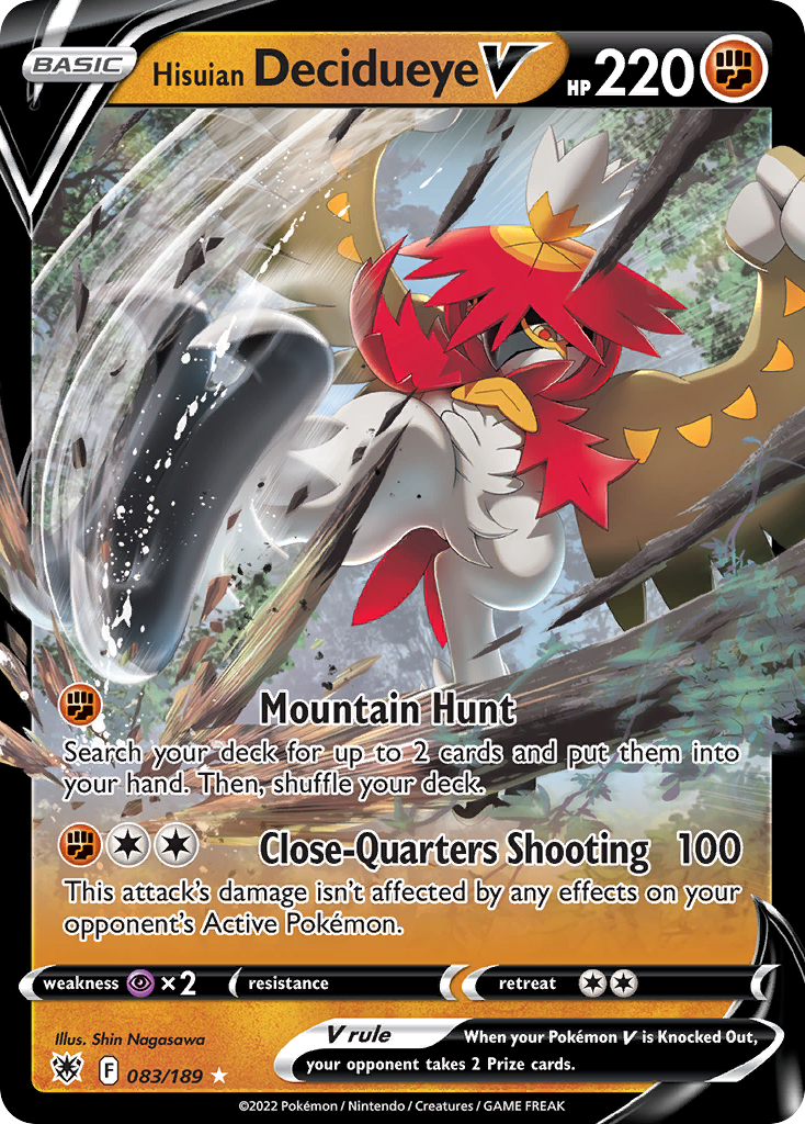 Hisuian Decidueye V 083/216 Rare Holo V