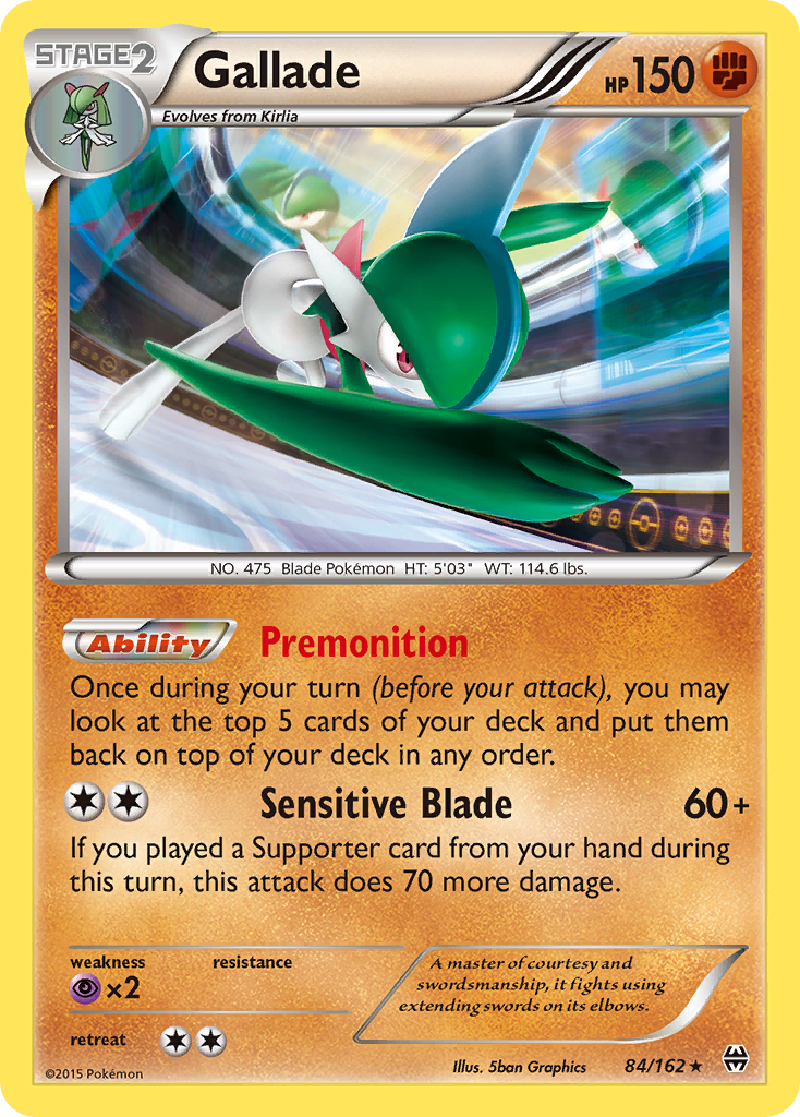 Gallade 084/165 Rare Holo