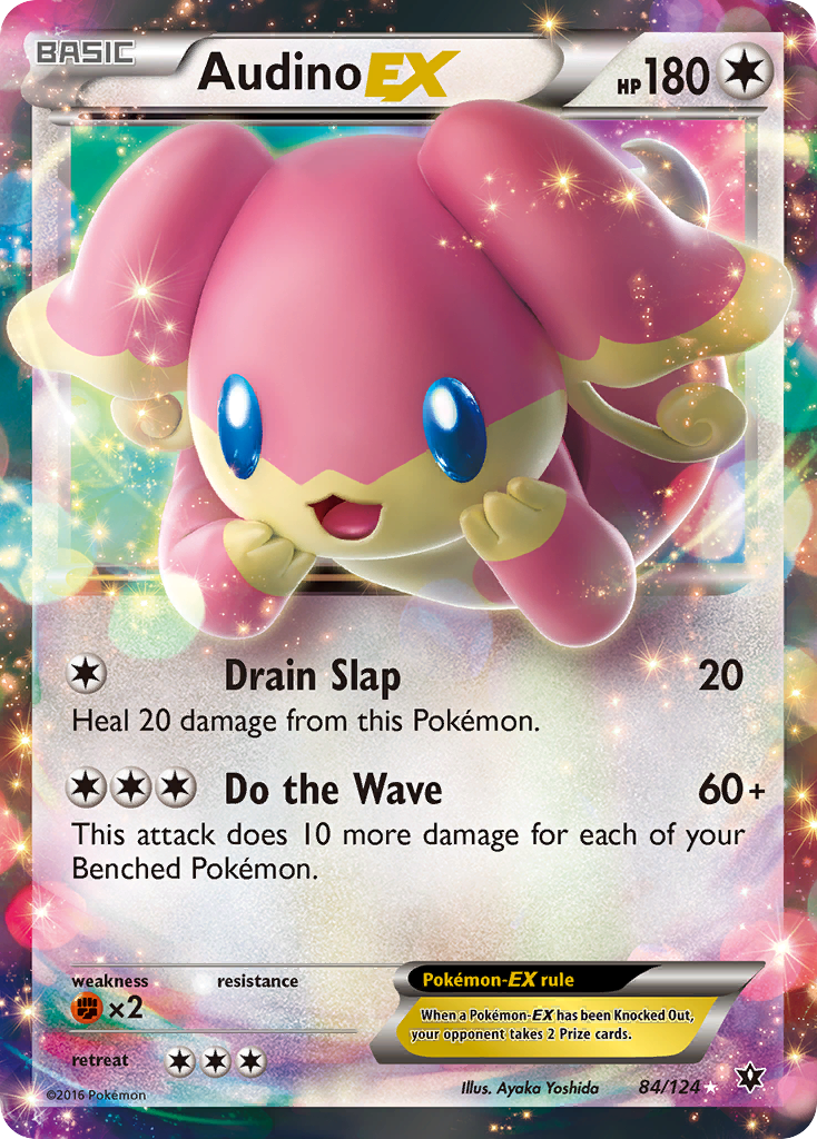 Audino-EX 084/129 Rare Holo EX