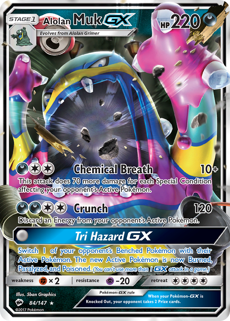 Alolan Muk-GX 084/177 Rare Holo GX