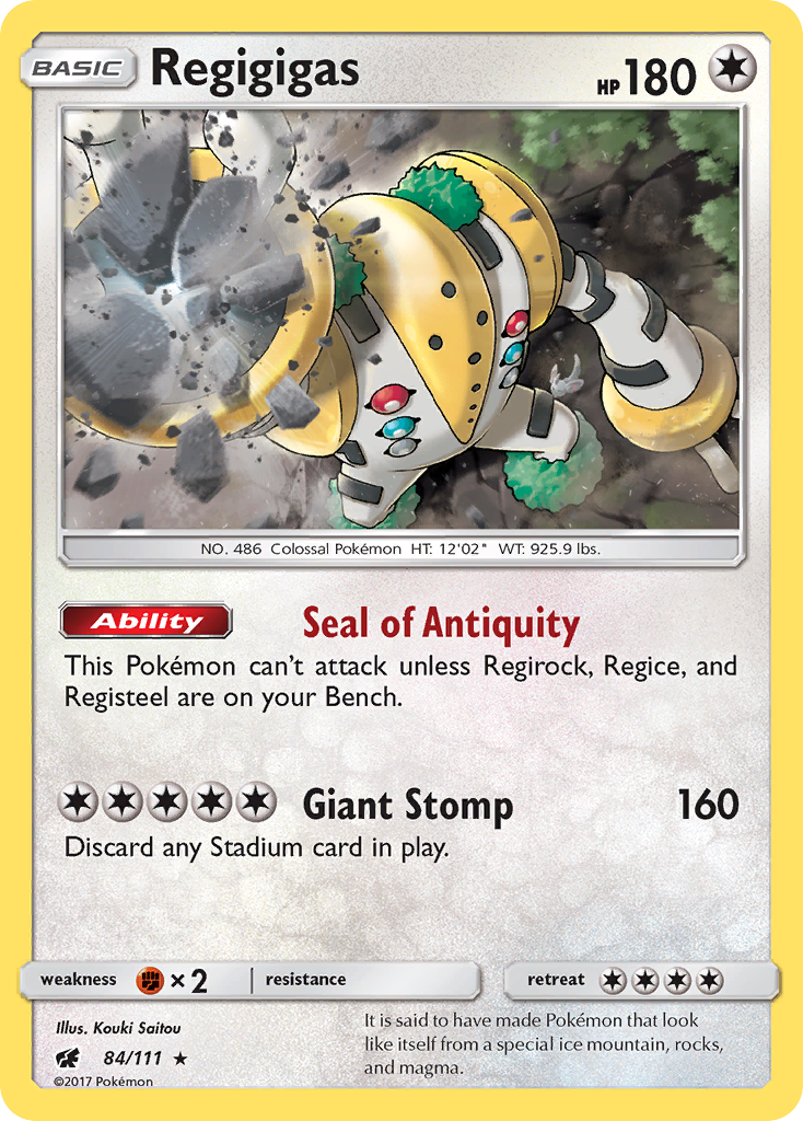 Regigigas 084/126 Rare Holo