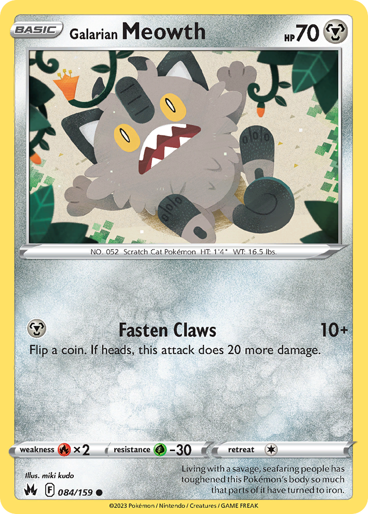 Galarian Meowth 084/160 Common
