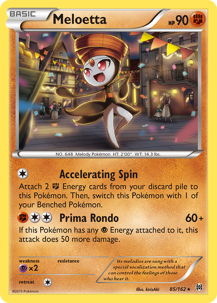 Meloetta 085/165 Rare Holo