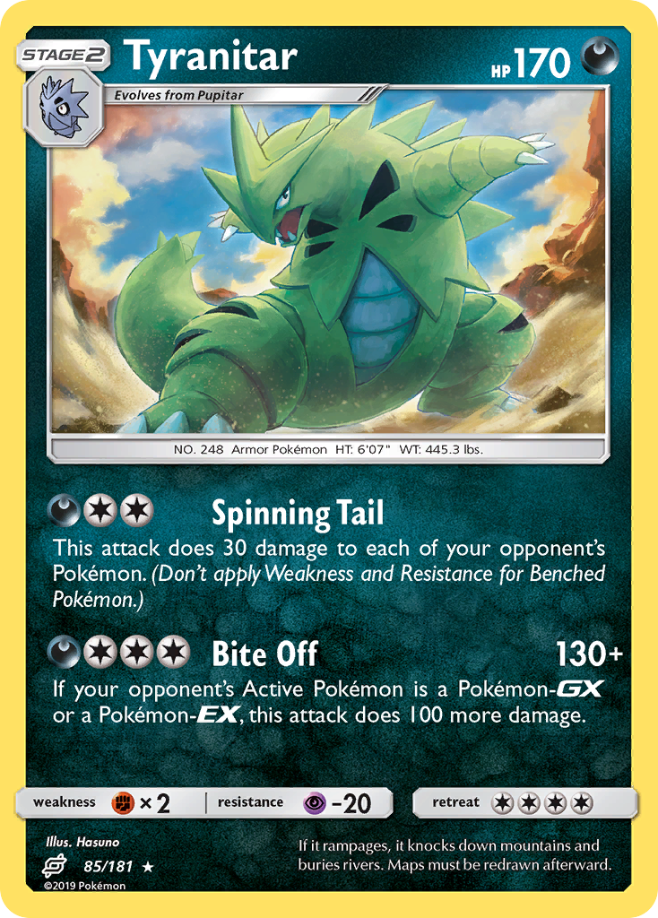 Tyranitar 085/198 Rare Holo