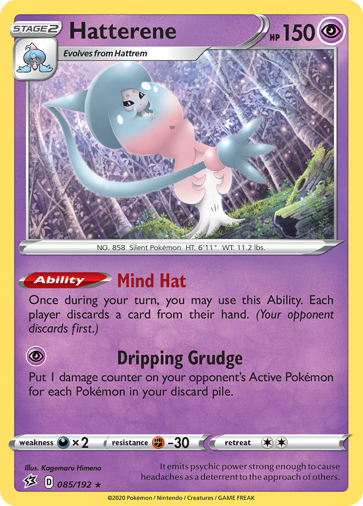 Hatterene 085/209 Rare Holo