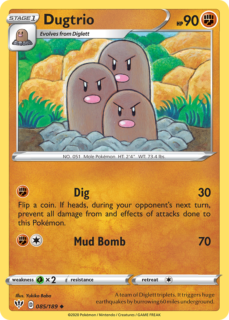 Dugtrio 085/201 Uncommon