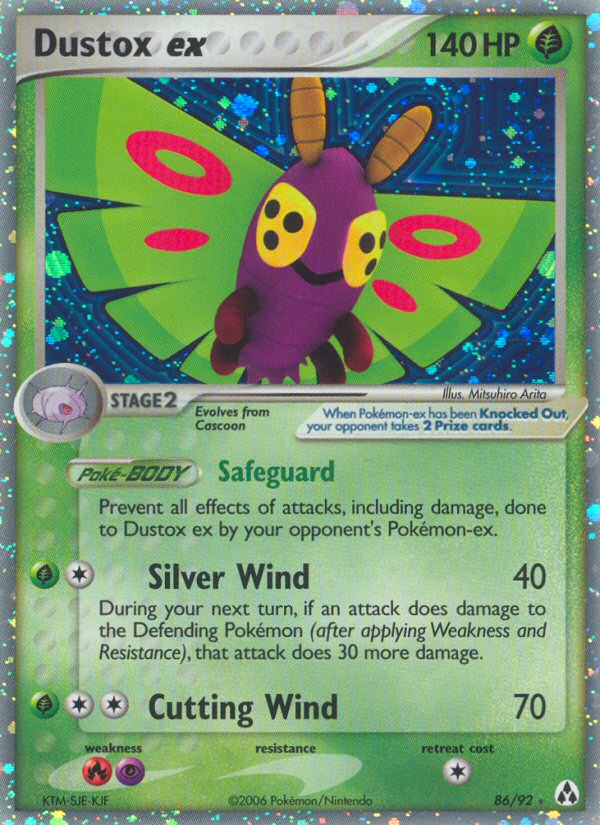 Dustox ex 086/93 Rare Holo EX