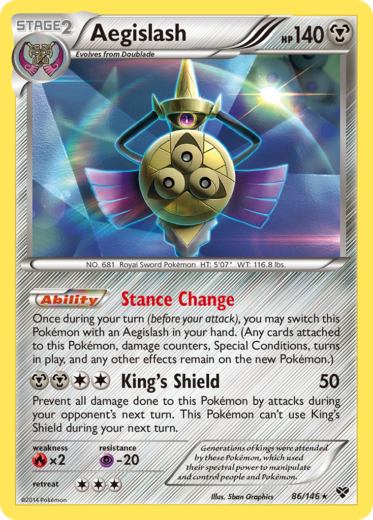 Aegislash 086/146 Rare Holo