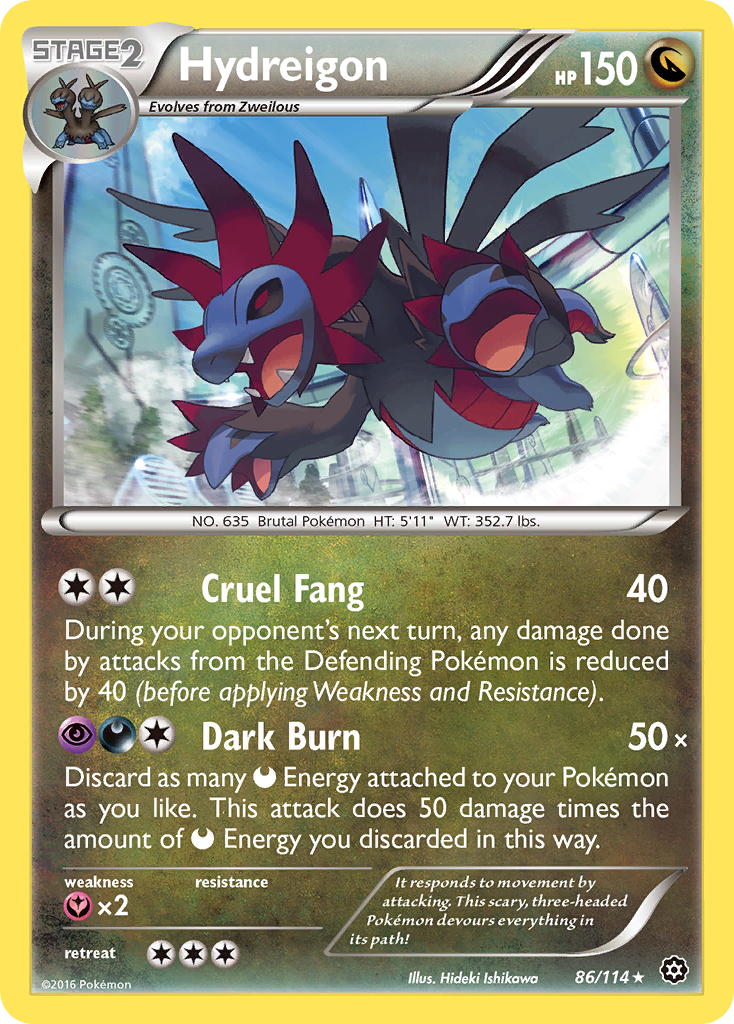 Hydreigon 086/116 Rare Holo