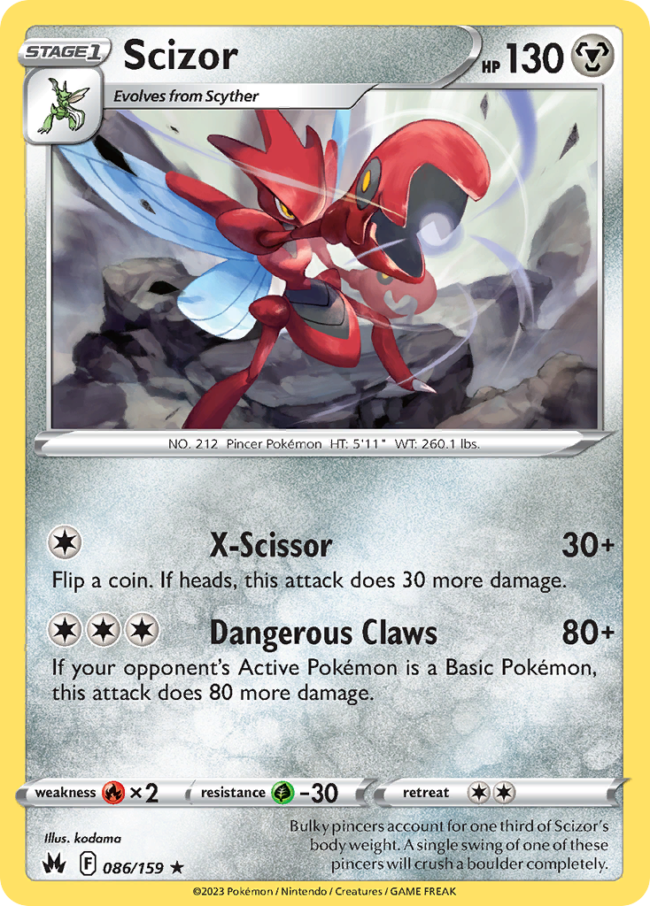 Scizor 086/160 Rare