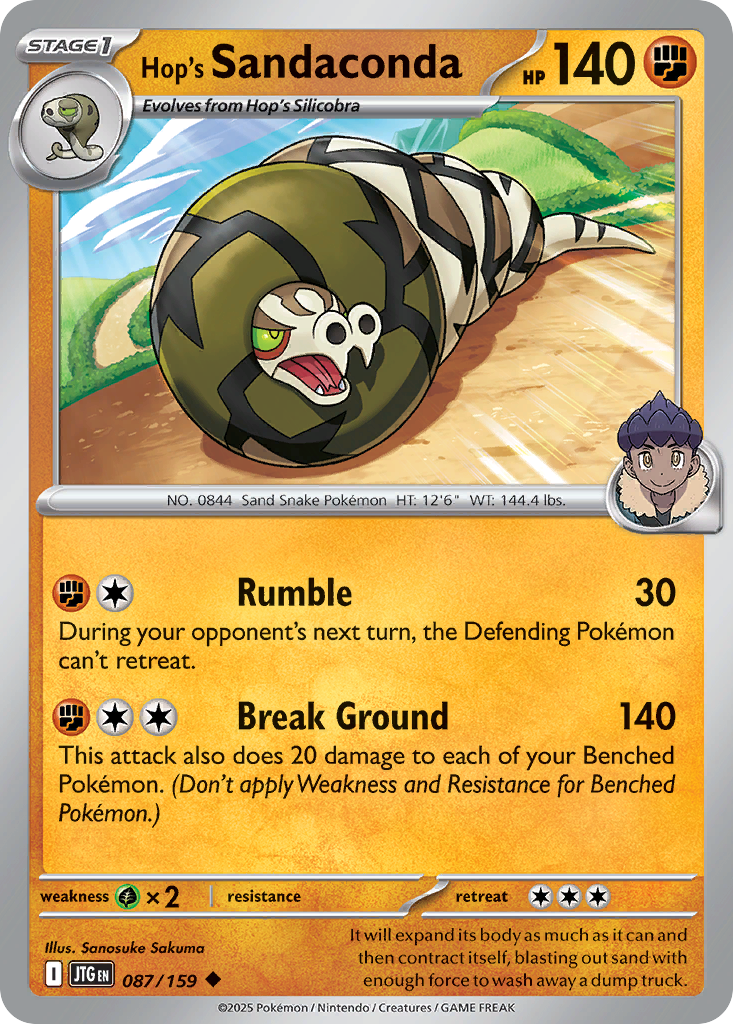Hop's Sandaconda 087/190 Uncommon