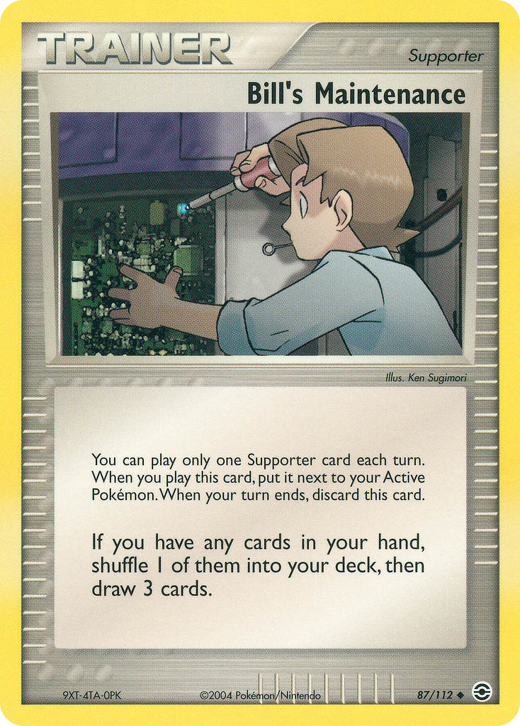 Bill's Maintenance 087/116 Uncommon