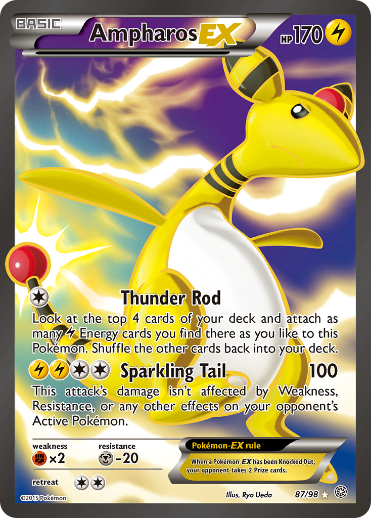 Ampharos-EX 087/100 Rare Ultra