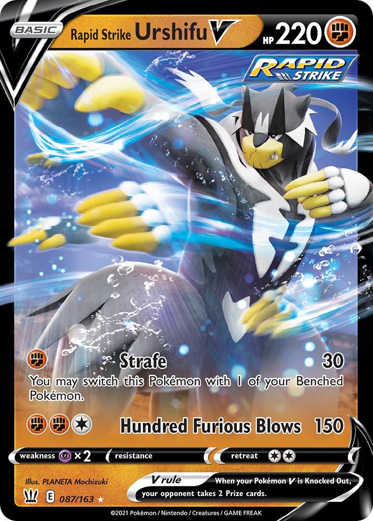 Rapid Strike Urshifu V 087/183 Rare Holo V