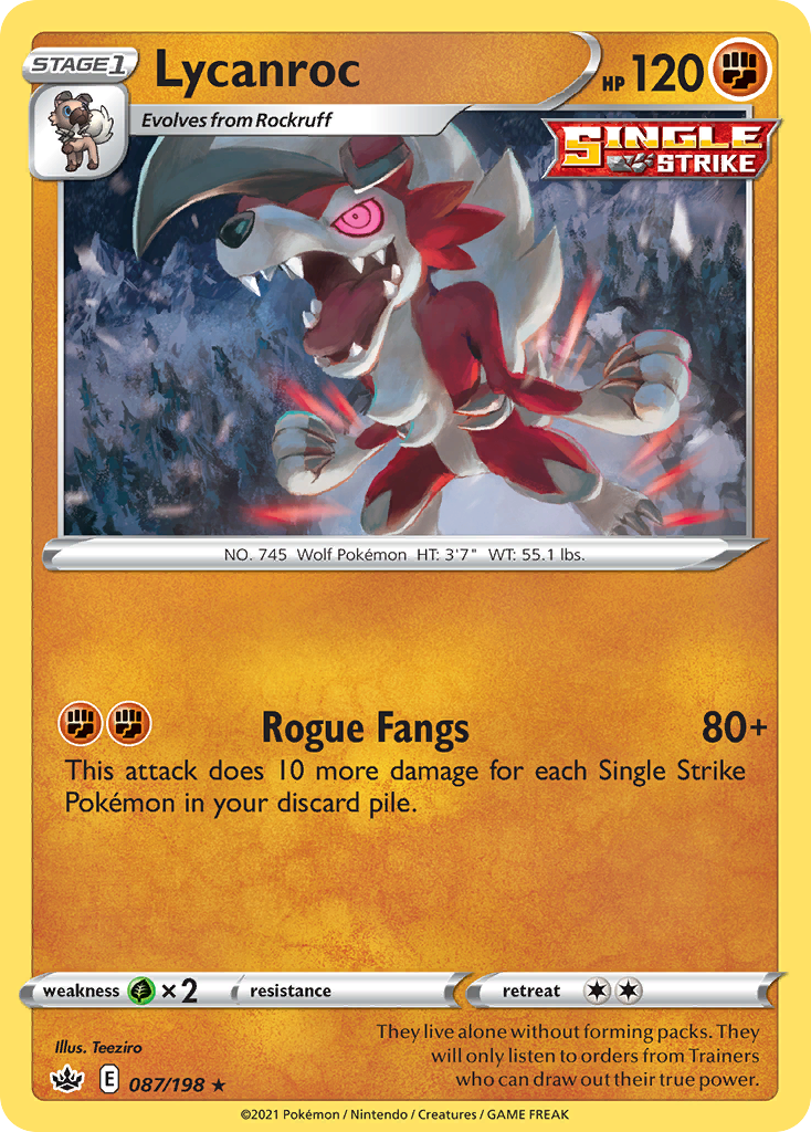 Lycanroc 087/233 Rare Holo