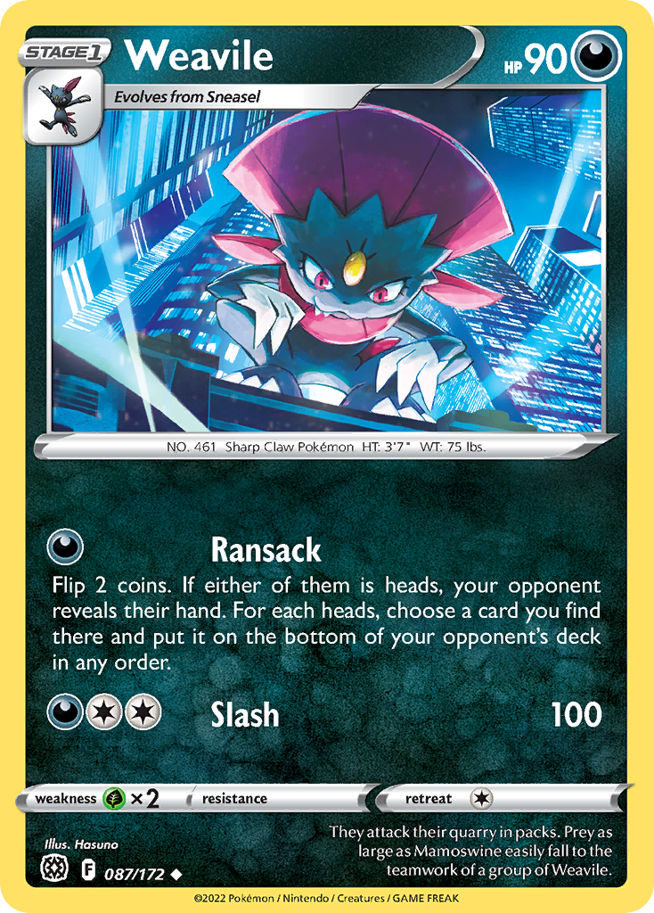 Weavile 087/186 Uncommon