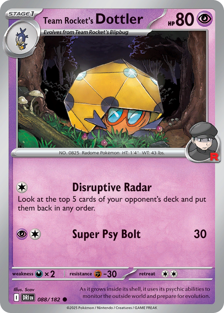 Team Rocket's Dottler 088/244 Common
