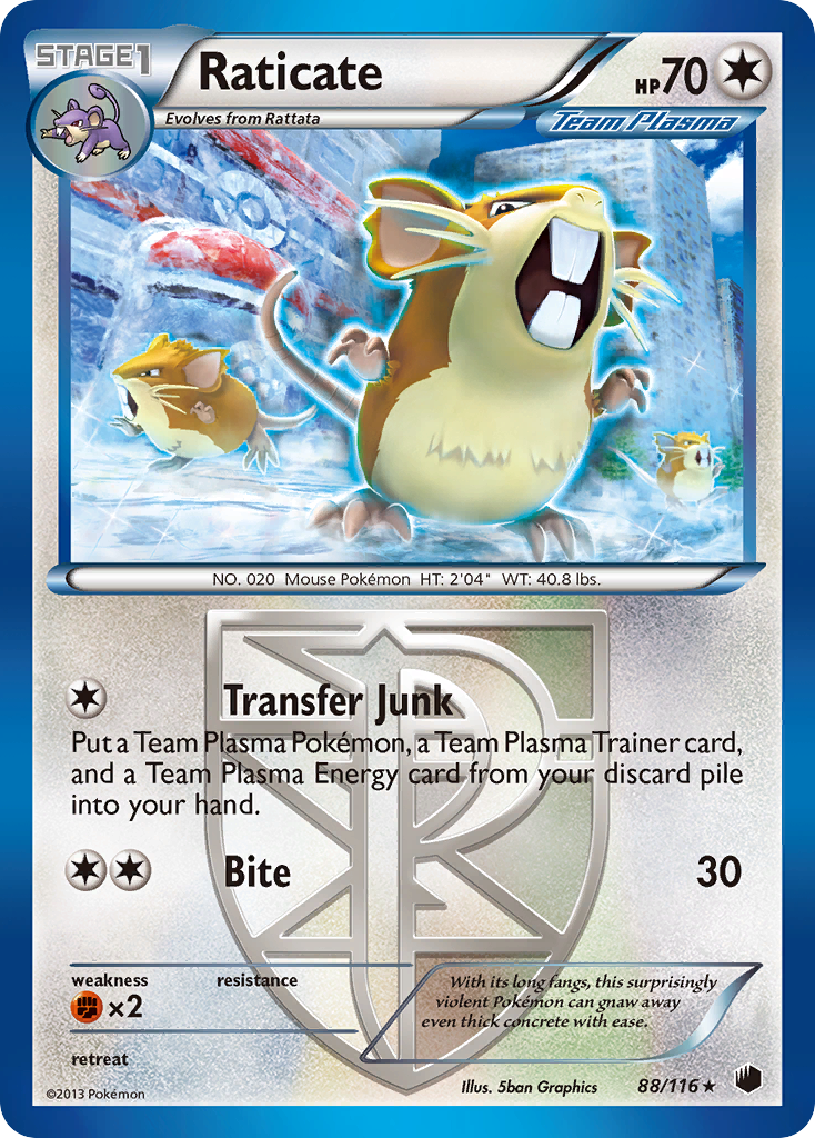 Raticate 088/122 Rare