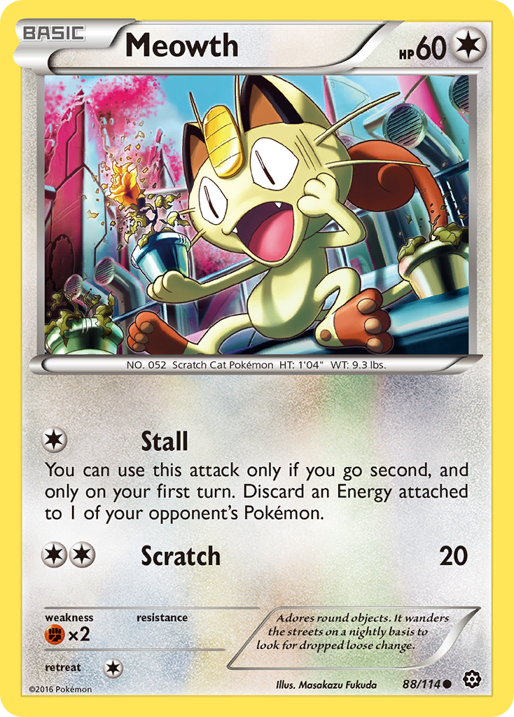 Meowth 088/116 Common