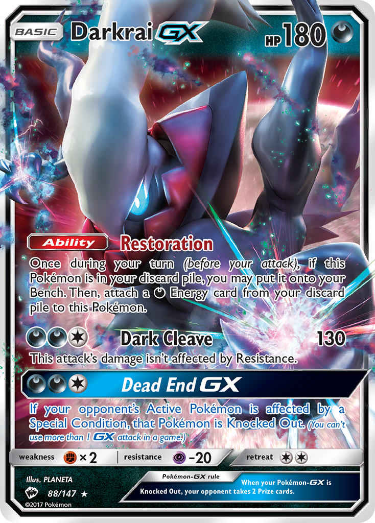 Darkrai-GX 088/177 Rare Holo GX