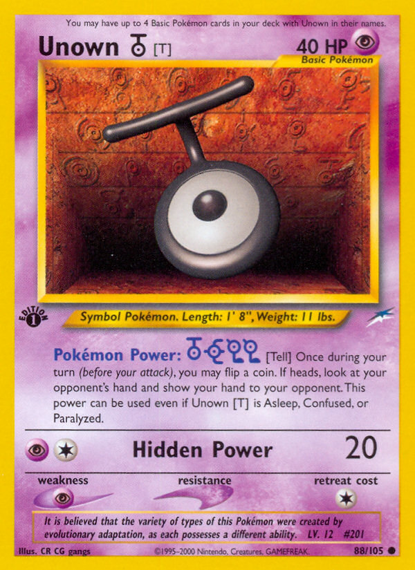 Unown [T] 088/113 Common