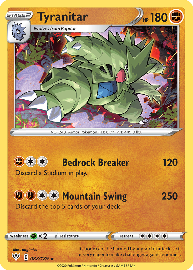 Tyranitar 088/201 Rare Holo