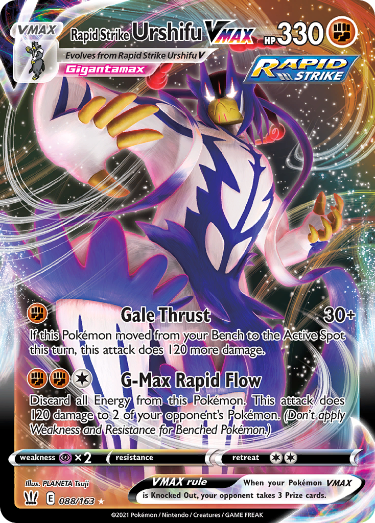 Rapid Strike Urshifu VMAX 088/183 Rare Holo VMAX