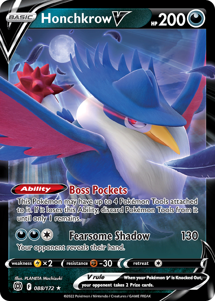 Honchkrow V 088/186 Rare Holo V