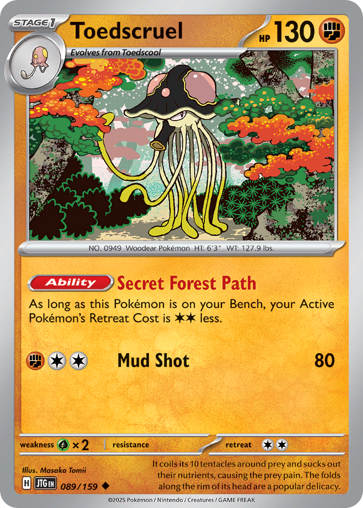 Toedscruel 089/190 Uncommon