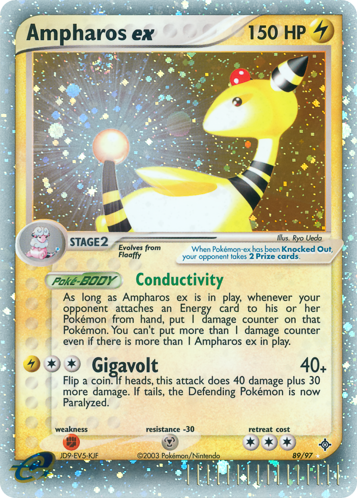 Ampharos ex 089/100 Rare Holo EX