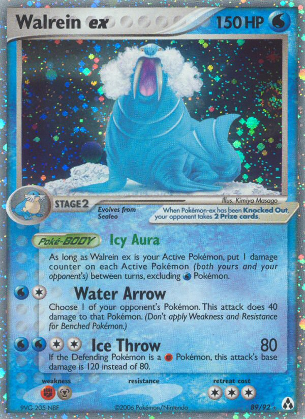 Walrein ex 089/93 Rare Holo EX