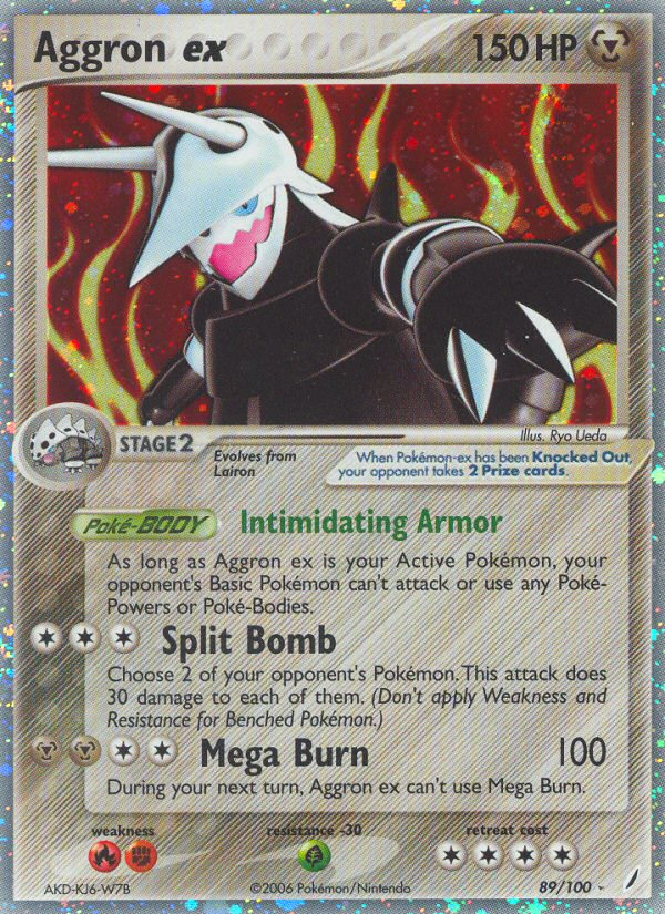 Aggron ex 089/100 Rare Holo EX