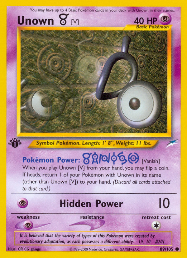 Unown [V] 089/113 Common
